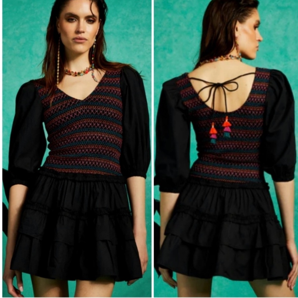 Love The Label Black Embroidered Dress